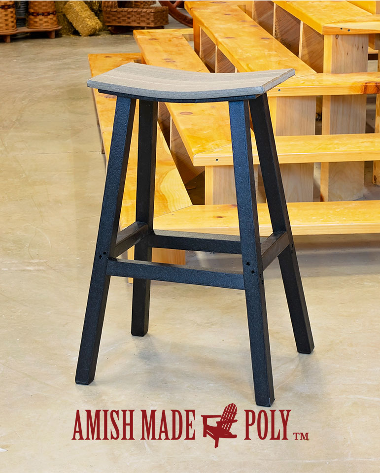 Poly Bar Height Saddle Seat Stool - Amish Made Poly (680 x 847 Pixel)